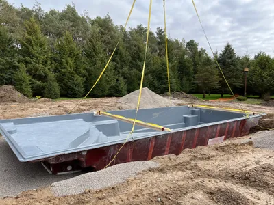 Pool installation timelapse