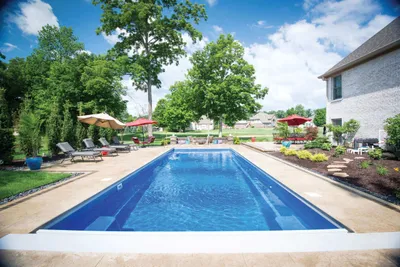 Large full-size family pool, 34 feet and up